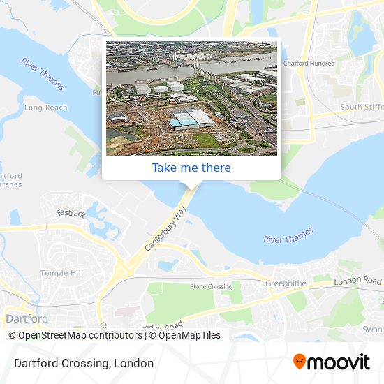 Dartford Crossing map