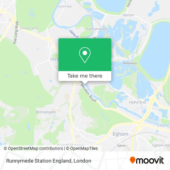 Runnymede Station England map