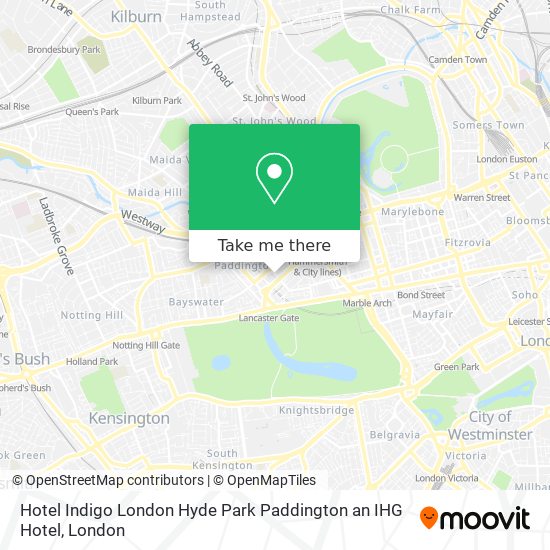 Hotel Indigo London Hyde Park Paddington an IHG Hotel map