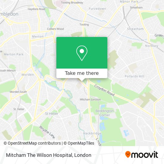 Mitcham The Wilson Hospital map