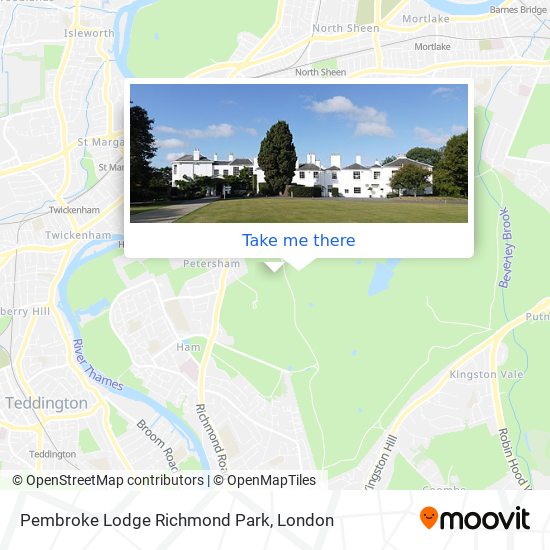 Pembroke Lodge Richmond Park map
