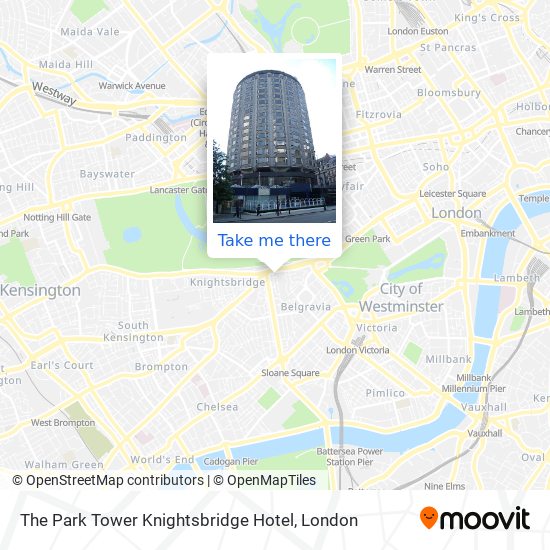 The Park Tower Knightsbridge Hotel map