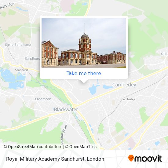 Royal Military Academy Sandhurst map