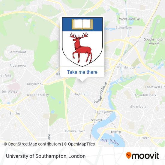 University of Southampton map