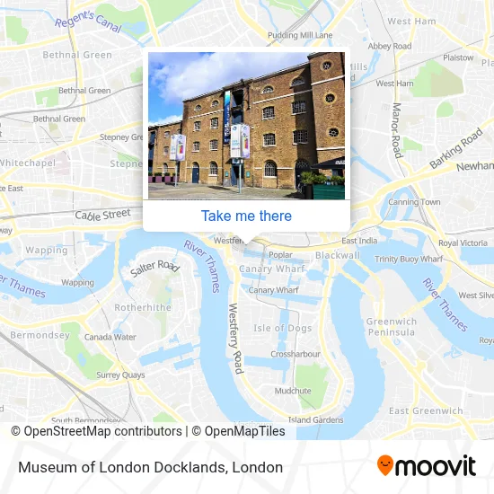 How to Get to Museum of London Docklands in Canary Wharf by Tube