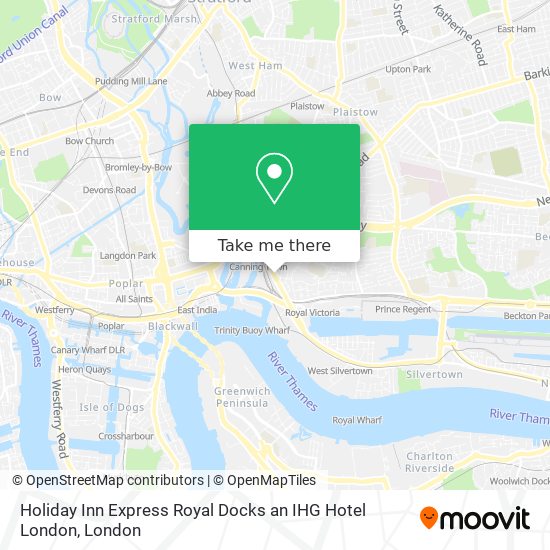 Holiday Inn Express Royal Docks an IHG Hotel London map