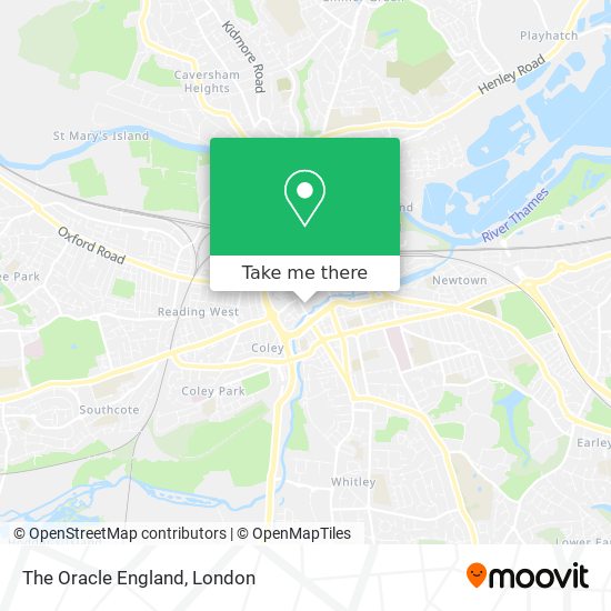 The Oracle England map