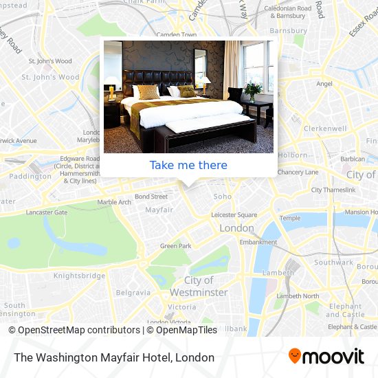 The Washington Mayfair Hotel map