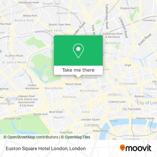 Euston Square Hotel London map