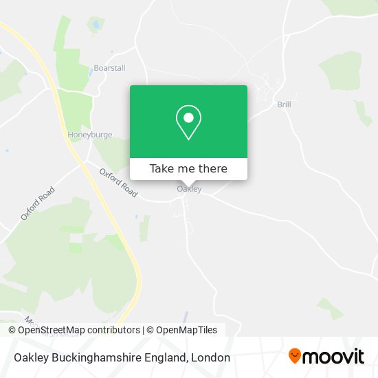 Oakley Buckinghamshire England map