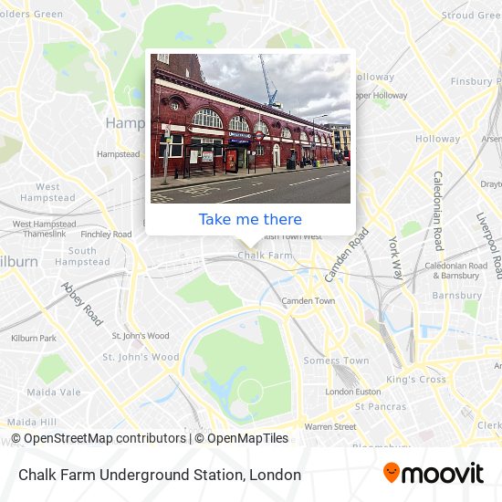 Chalk Farm Underground Station map