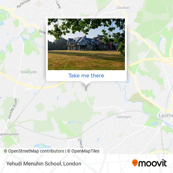 Yehudi Menuhin School map