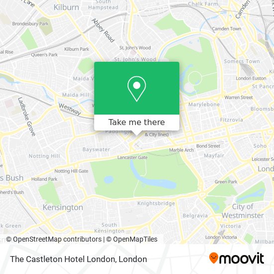 The Castleton Hotel London map