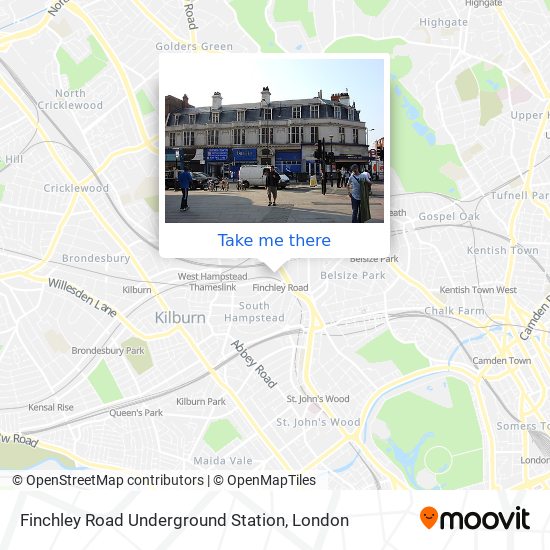 Finchley Road Underground Station map