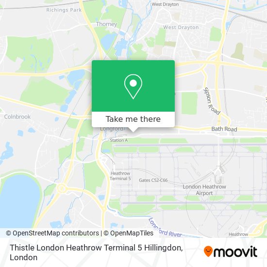 Thistle London Heathrow Terminal 5 Hillingdon map