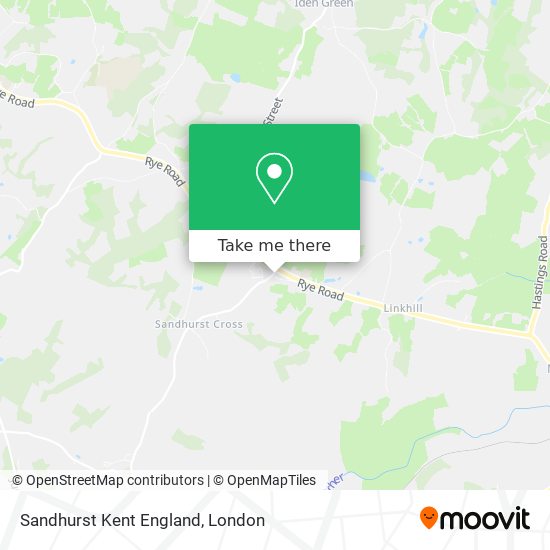 Sandhurst Kent England map
