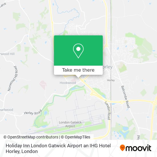 Holiday Inn London Gatwick Airport an IHG Hotel Horley map