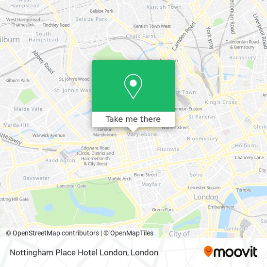 Nottingham Place Hotel London map