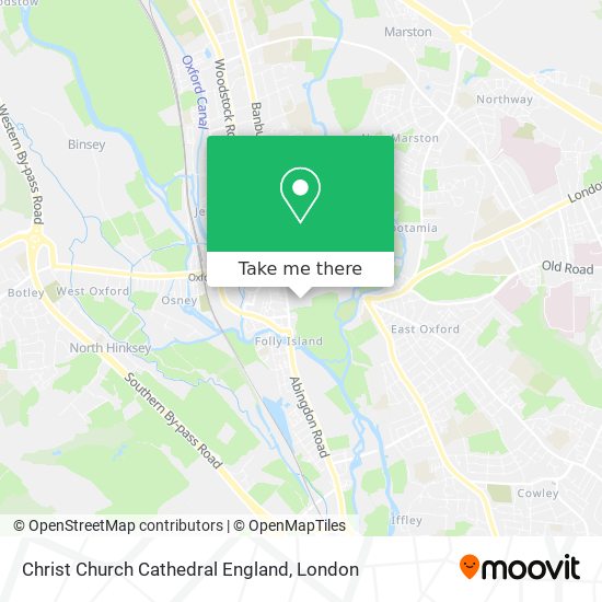 Christ Church Cathedral England map