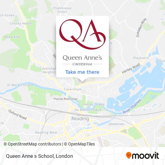 Queen Anne s School map