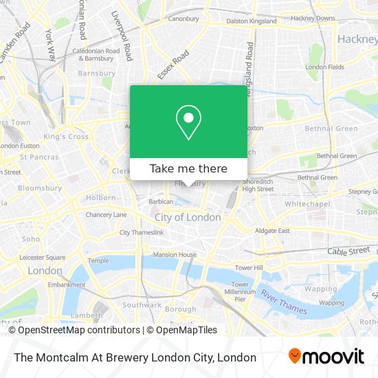 The Montcalm At Brewery London City map