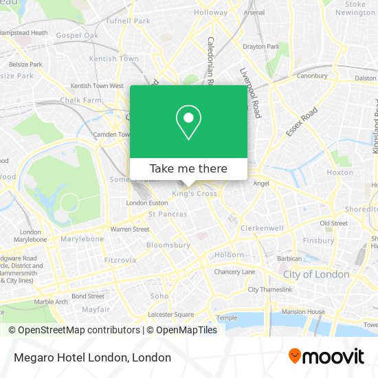 Megaro Hotel London map