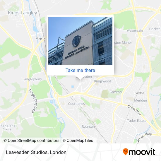 Leavesden Studios map