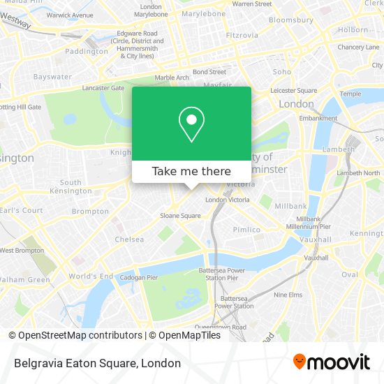 Belgravia Eaton Square map