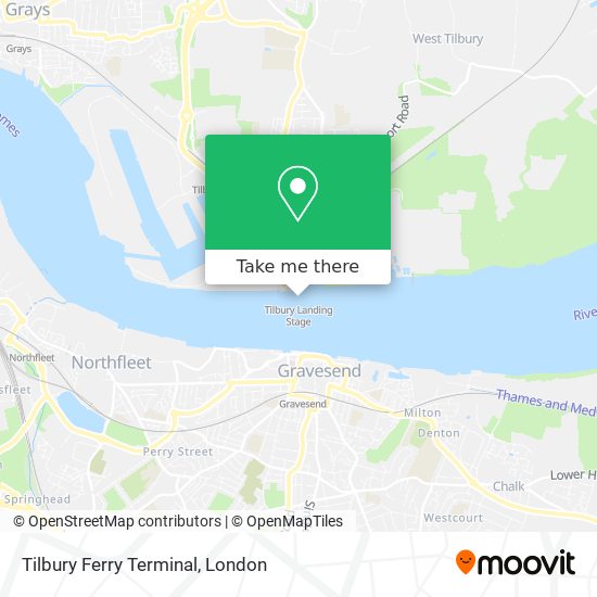 Tilbury Ferry Terminal map