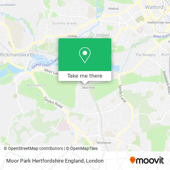 Moor Park Hertfordshire England map