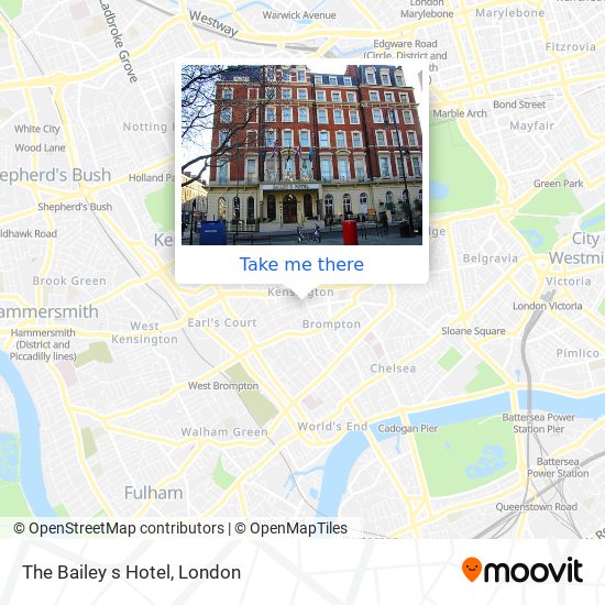 The Bailey s Hotel map