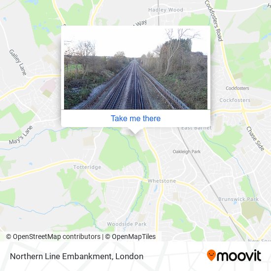 Northern Line Embankment map