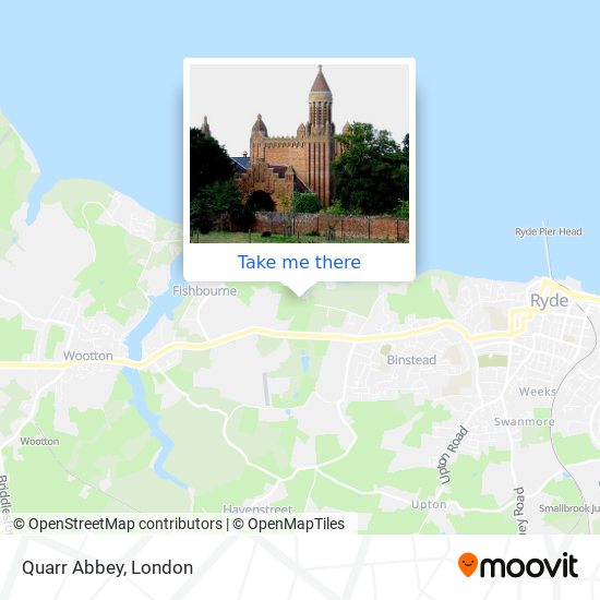 Quarr Abbey map
