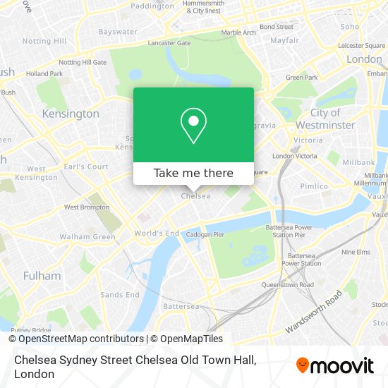 Chelsea Sydney Street Chelsea Old Town Hall map