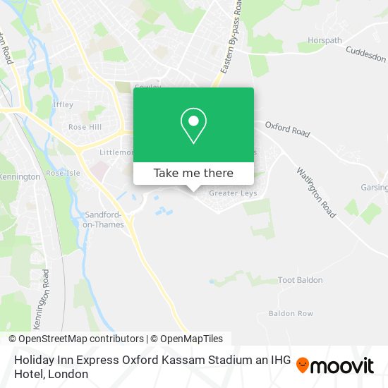 Holiday Inn Express Oxford Kassam Stadium an IHG Hotel map