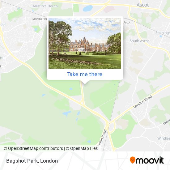Bagshot Park map