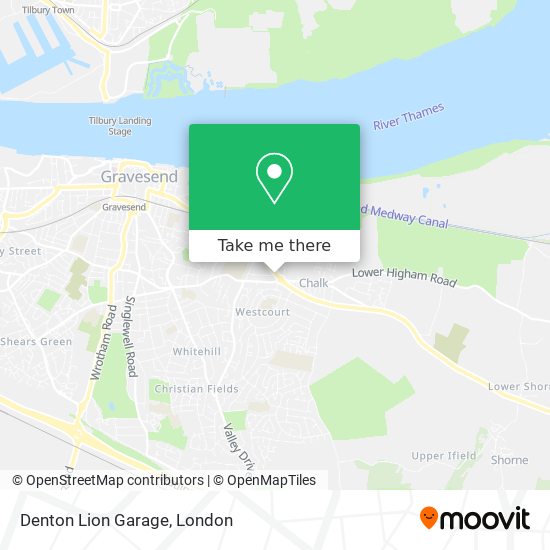 Denton Lion Garage map