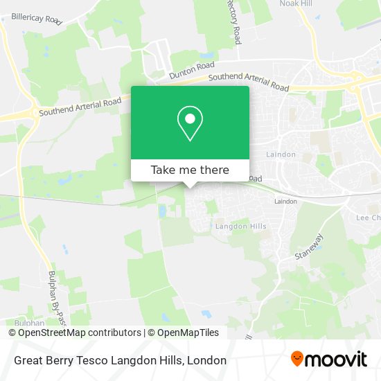 Great Berry Tesco Langdon Hills map