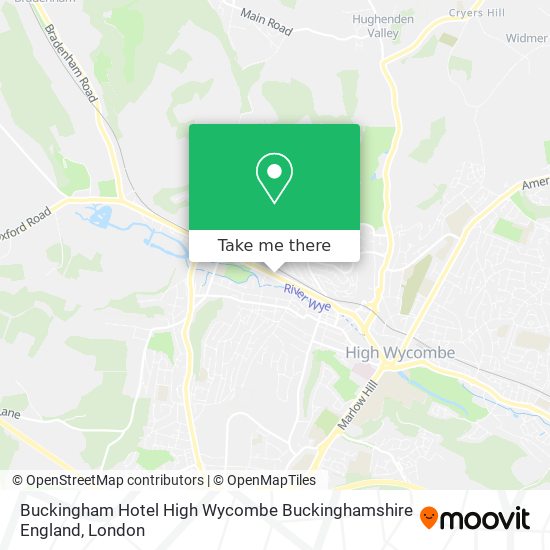 Buckingham Hotel High Wycombe Buckinghamshire England map
