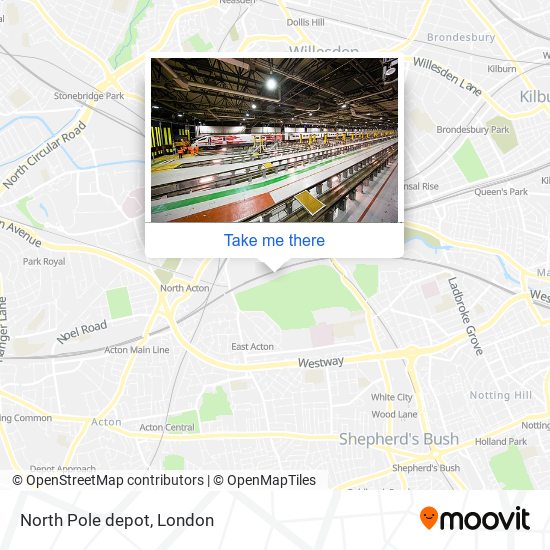 North Pole depot map
