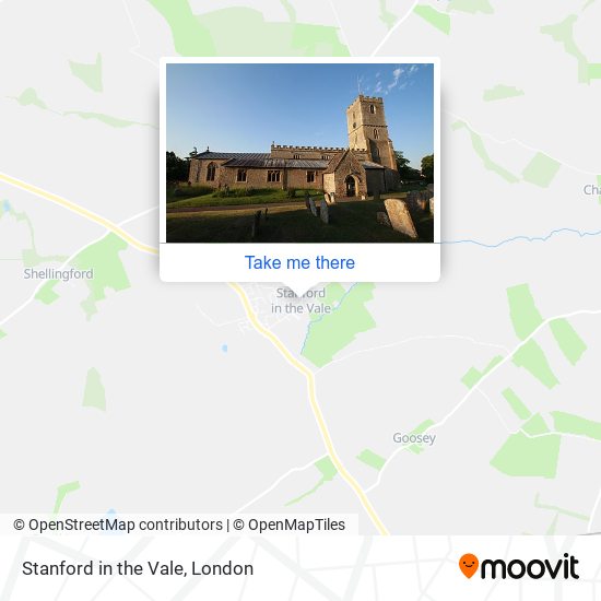 Stanford in the Vale map