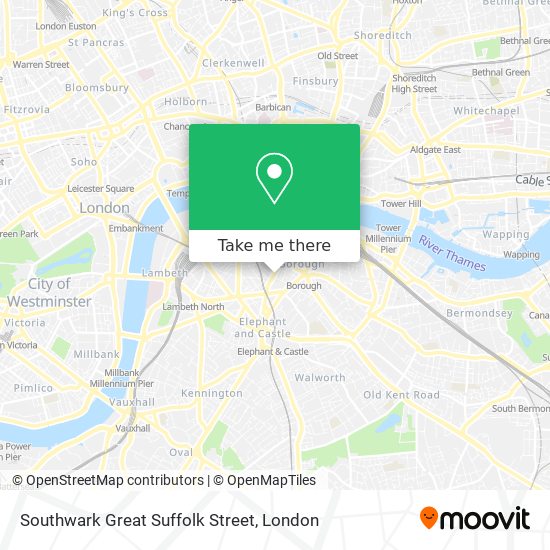 Southwark Great Suffolk Street map