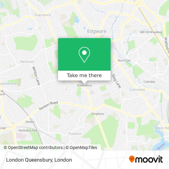 London Queensbury map