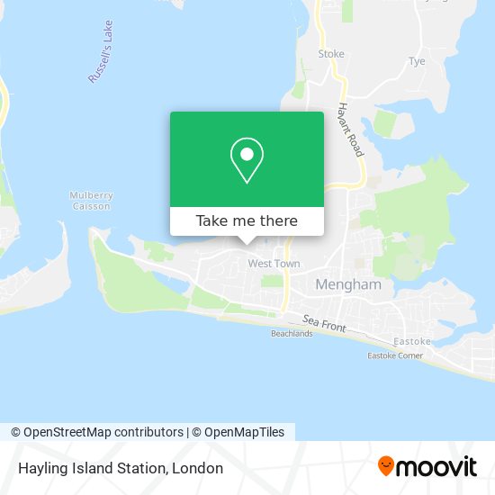 Hayling Island Station map