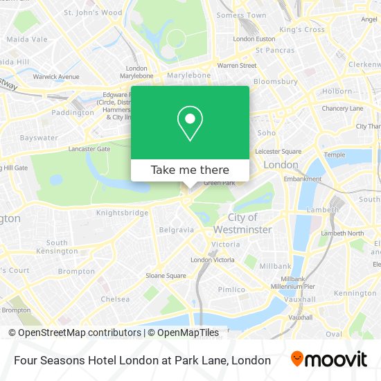 Four Seasons Hotel London at Park Lane map