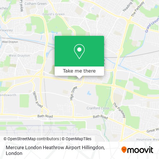 Mercure London Heathrow Airport Hillingdon map