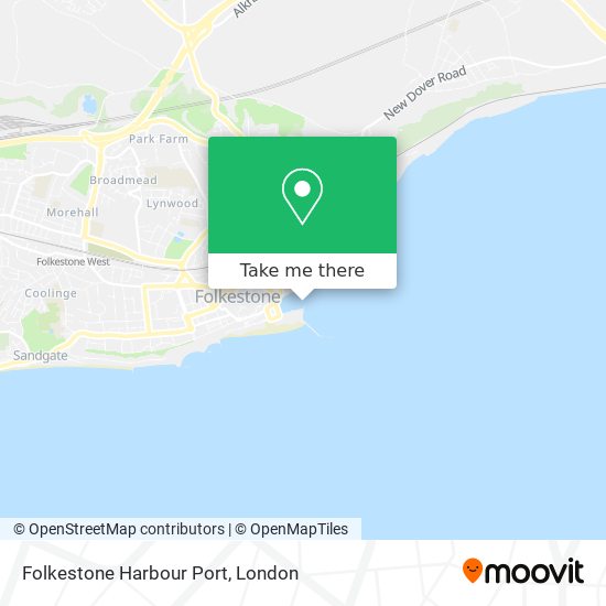 Folkestone Harbour Port map