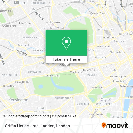 Griffin House Hotel London map