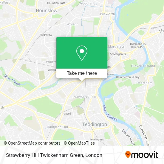 Strawberry Hill Twickenham Green map