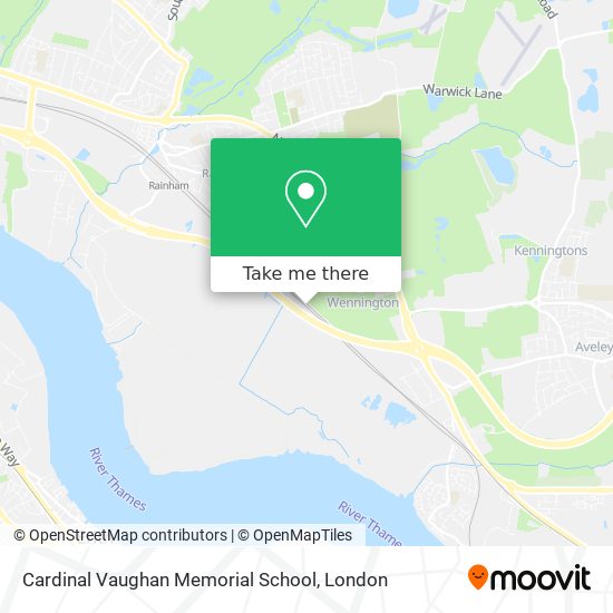 Cardinal Vaughan Memorial School map